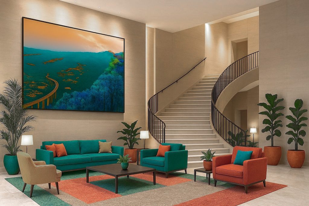 orange-highway-in-hotelhalle